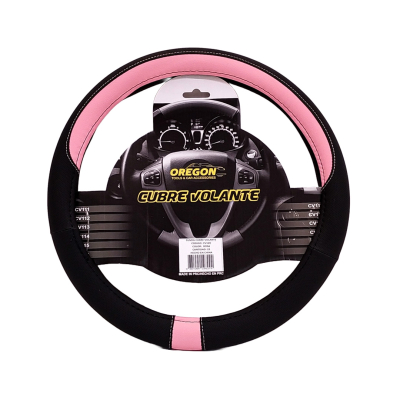 CV120 CUBRE VOLANTE MODELO NEED FOR SPEED CUERO SINTENTICO NEGRO / ROSA 38*8.2CM 25 UNIDADES POR CAJA