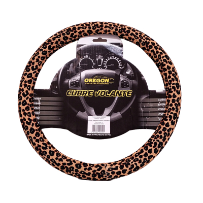 CV043 CUBRE VOLANTE MODELO ANIMAL PRINT LEOPARDO CLASICO  38*8.2CMCAJA MASTER 25 UNIDADES