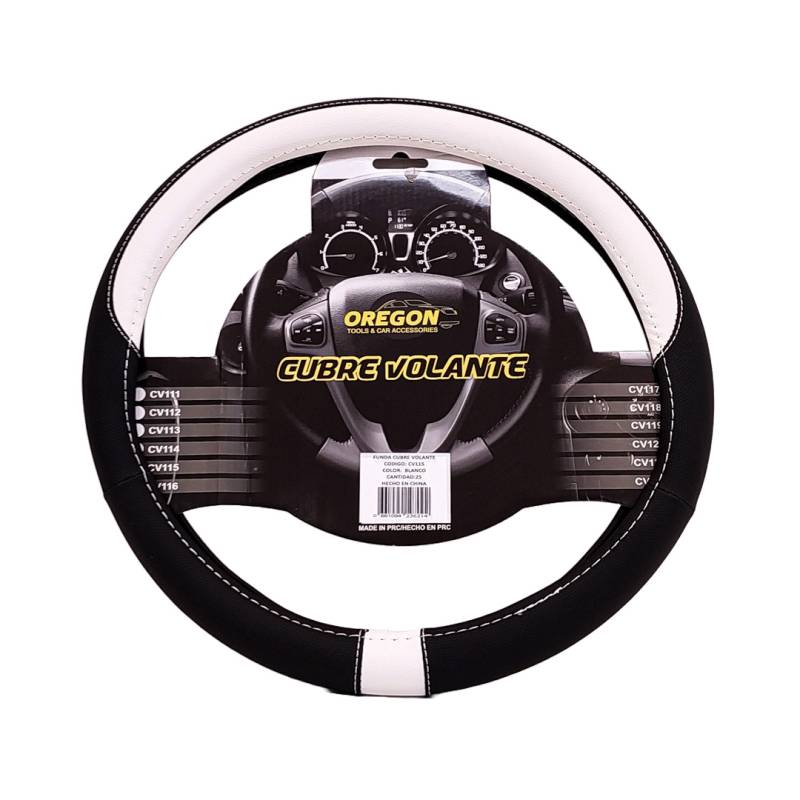 CV115 CUBRE VOLANTE MODELO NEED FOR SPEED CUERO SINTENTICO NEGRO / BLANCO 38*8.2CM 25 UNIDADES POR CAJA