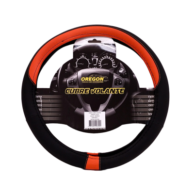 CV119 CUBRE VOLANTE MODELO NEED FOR SPEED CUERO SINTENTICO NEGRO / NARANJA 38*8.2CM 25 UNIDADES POR CAJA