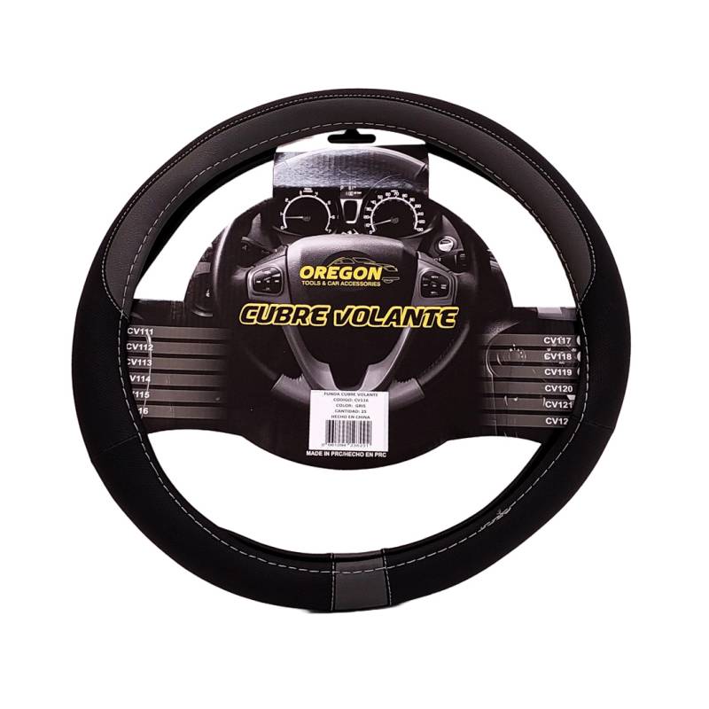 CV116 CUBRE VOLANTE MODELO NEED FOR SPEED CUERO SINTENTICO NEGRO / GRIS 38*8.2CM 25 UNIDADES POR CAJA