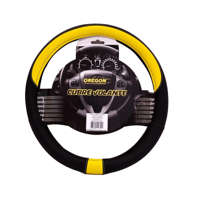 CV118 CUBRE VOLANTE MODELO NEED FOR SPEED CUERO SINTENTICO NEGRO / AMARILLO 38*8.2CMCAJA MASTER 25 UNIDADES
