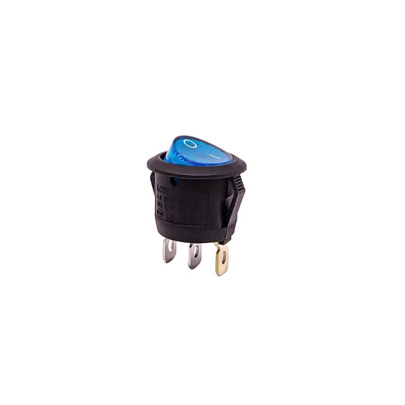 80154 INTERRUPTOR BASCULANTE INTERRUPTOR BASCULANTE 12V-24 - 3 PIN ENCENDIDO APAGADO INDICADOR LED: AMBAR