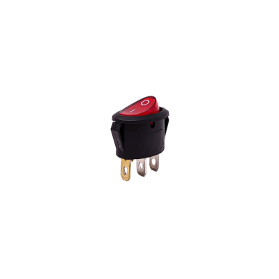 80159 INTERRUPTOR BASCULANTE INTERRUPTOR BASCULANTE 12V-24V - 3 PIN ENCENDIDO APAGADO INDICADOR LED: ROJO