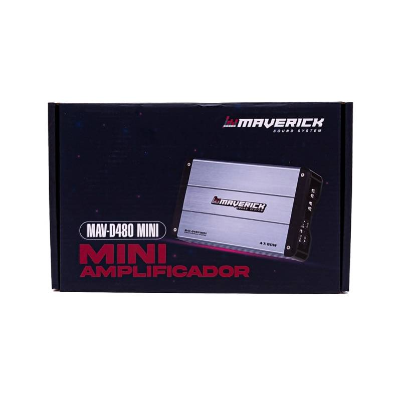 MAVD480MINI AMPLIFICADOR - POTENCIA CLASE D MINI - 4 CANALES 80 WATTS