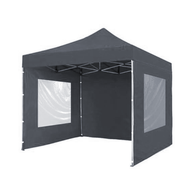 GAZ001 GAZEBO AUTOARMABLE GAZEBO PLEGABLE PLAYA / JARDIN / OFF ROAD 3MTS X 3MTS  AUTOARMABLE CON PAREDES REFROZADAS COLOR GRIS