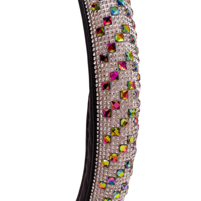 CV138 CUBRE VOLANTE GIRLS POWER - DIAMANTE TORNASOLADO 38CM