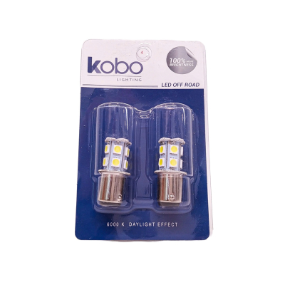 LED13499BLA24 LEDS SEÑALIZACION SMD BLISTER X 2 1034 - 1157 - P21/5W 2 POLOS (DESPAREJA) 13 LED 5050 SMD - BLANCO 24V 0