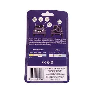 LED13499LTBLA LEDS SEÑALIZACION CERAMIK 1034 - 1157 - P21/5W LED CERAMIK 5630   -BLANCO 24V BLISTER X2