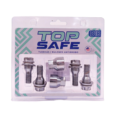 D18 BULON ANTIRROBO ROSCA 12X1.25, HEXAGONO 17MM, LARGO 36MM. MARCAS: CITRÖEN / PEUGEOT