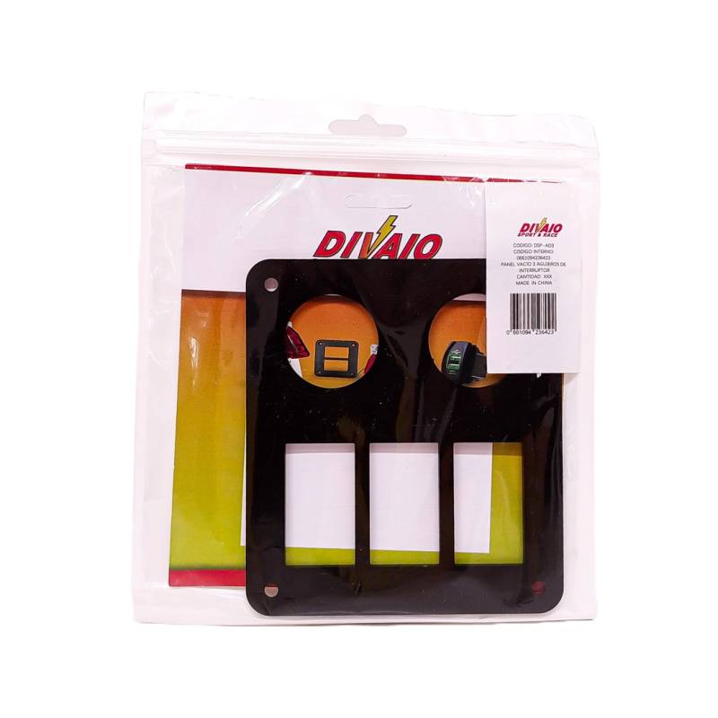 DSPAD3 PANEL VACIO PANEL VACÍO 3 AGUJEROS DE INTERRUPTOR.