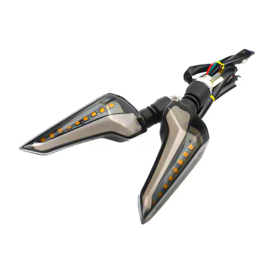 DJZXD1415W OFF ROAD FARO DE LED UNIVERSAL - LUZ DE GIRO GIRO PARA MOTO CON LUZ LED RUNNING BLANCA Y LUZ DE GIRO AMBAR 12V  - JUEGO DE 2 UNIDADES MEDIDAS 145*100