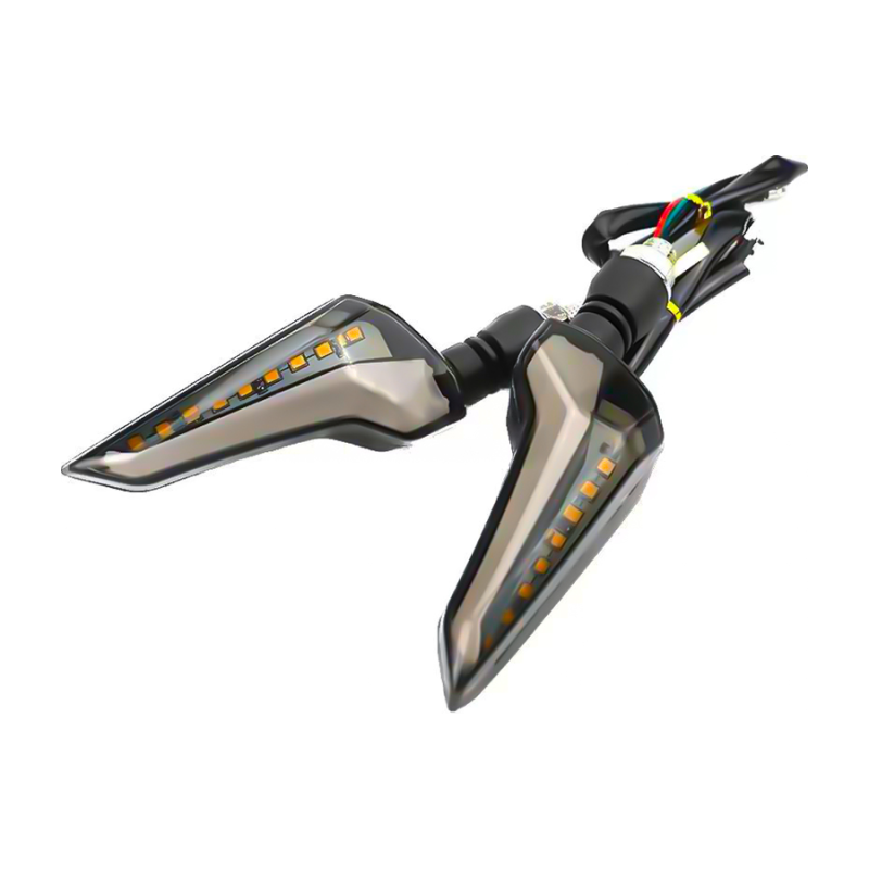 DJZXD1415W OFF ROAD FARO DE LED UNIVERSAL - LUZ DE GIRO GIRO PARA MOTO CON LUZ LED RUNNING BLANCA Y LUZ DE GIRO AMBAR 12V  - JUEGO DE 2 UNIDADES MEDIDAS 145*100