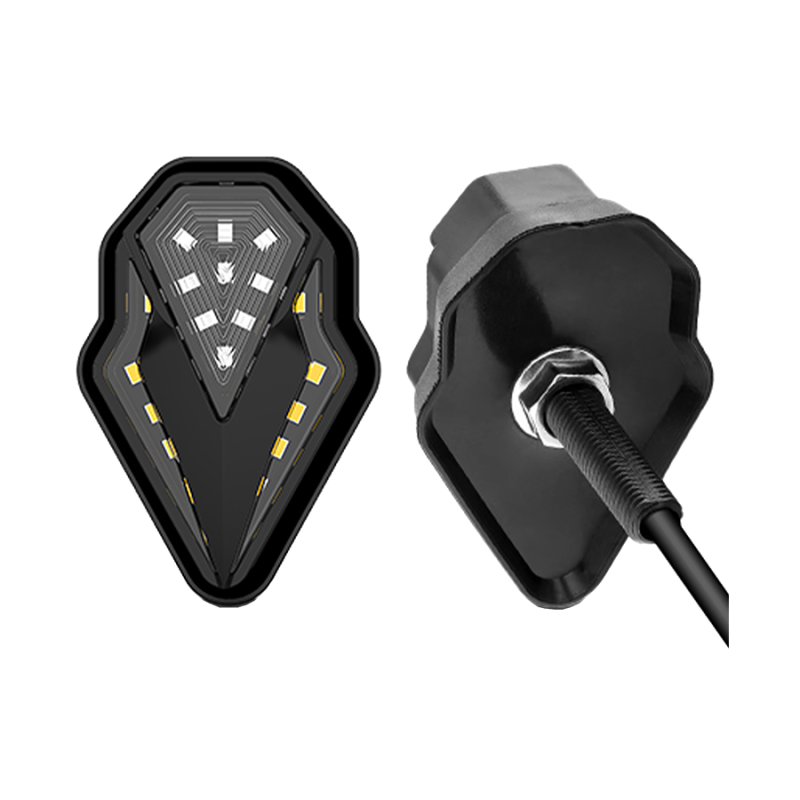 DJZXD1015W OFF ROAD FARO DE LED UNIVERSAL - LUZ DE GIRO GIRO PARA MOTO CON LUZ LED RUNNING BLANCA Y LUZ DE GIRO AMBAR 12V  - JUEGO DE 2 UNIDADES MEDIDAS 24*40*7