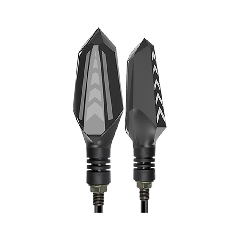 DJZXD1115W OFF ROAD FARO DE LED UNIVERSAL - LUZ DE GIRO GIRO PARA MOTO CON LUZ LED RUNNING AMBAR Y LUZ DE GIRO AMBAR 12V  - JUEGO DE 2 UNIDADES MEDIDAS 135*40*3