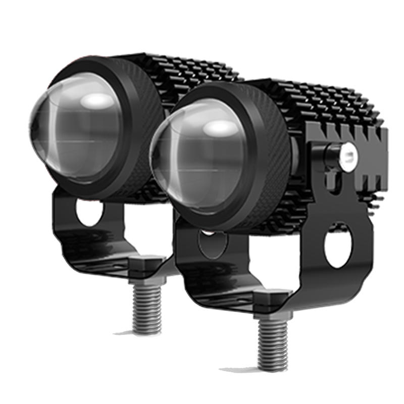 DJ715MAX OFF ROAD FARO DE LED UNIVERSAL LUZ LED BLANCA Y AMBAR CON FUNCIONES ESTABLE Y FLASH INDIVIDUALES Y COMBINADAS 9V-36V 1 LED - 40 WATTS - JUEGO DE 2 UNID