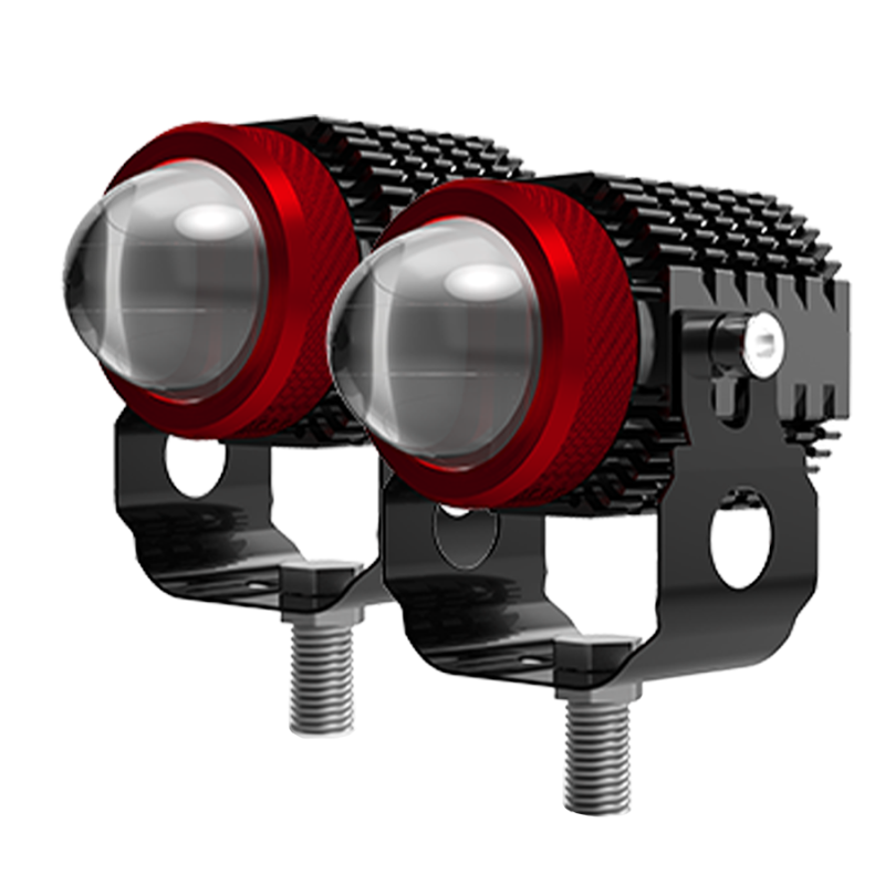 DJ715ULTRA OFF ROAD FARO DE LED UNIVERSAL LUZ LED BLANCA Y AMBAR ESTABLE CON CAMBIO DE LUZ Y FUNCION FLASH 9V-36V 1 LED - 36 WATTS - JUEGO DE 2 UNIDADES MEDIDAS