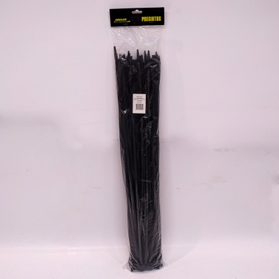 N900021 BOLSA DE PRECINTOS (100 UNIDADES) 700MM LARGO X 9.0MM ANCHO -75KG COLOR NEGRO