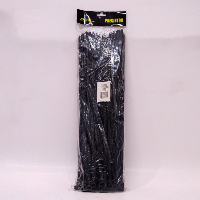 N900018 BOLSA DE PRECINTOS (100 UNIDADES) 450MM LARGO X 7.5 MM ANCHO - 55 KG COLOR NEGRO 