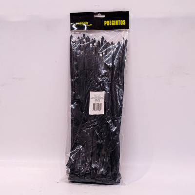 N900016 BOLSA DE PRECINTOS (100 UNIDADES) 350MM LARGO X 7.5 MM ANCHO - 55 KG COLOR NEGRO