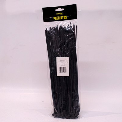 N900012 BOLSA DE PRECINTOS (100 UNIDADES) 300MM LARGO X 4.7MM ANCHO - 22KG COLOR NEGRO