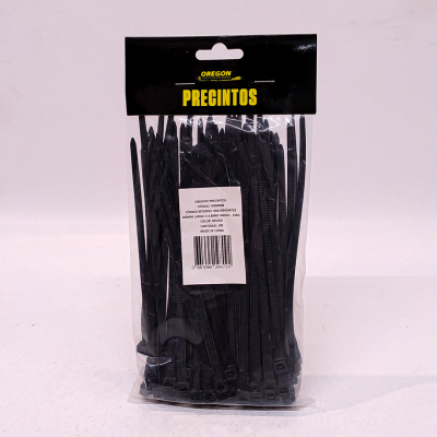 N900008 BOLSA DE PRECINTOS (100 UNIDADES) 160MM LARGO X 4.8MM ANCHO - 22KG COLOR NEGRO 5