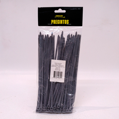 G900010 BOLSA DE PRECINTOS (100 UNIDADES) 200MM LARGO X 4.7MM ANCHO - 22K COLOR GRIS