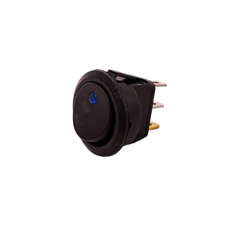 80157 INTERRUPTOR BASCULANTE INTERRUPTOR BASCULANTE 12V-24V - 3 PIN ENCENDIDO APAGADO INDICADOR LED: AZUL