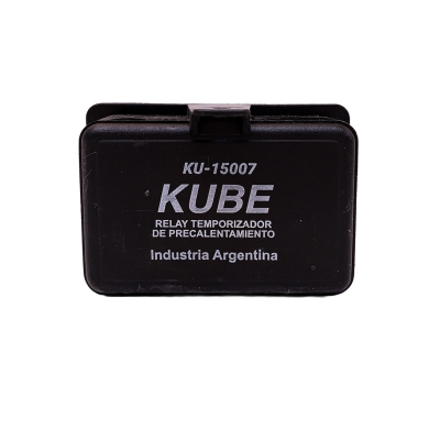 KU-15007 RELAY TEMPORIZADOR CAJA TEMPORIZADORA PARA MOTORES DIESEL FIAT COLOR NEGRO