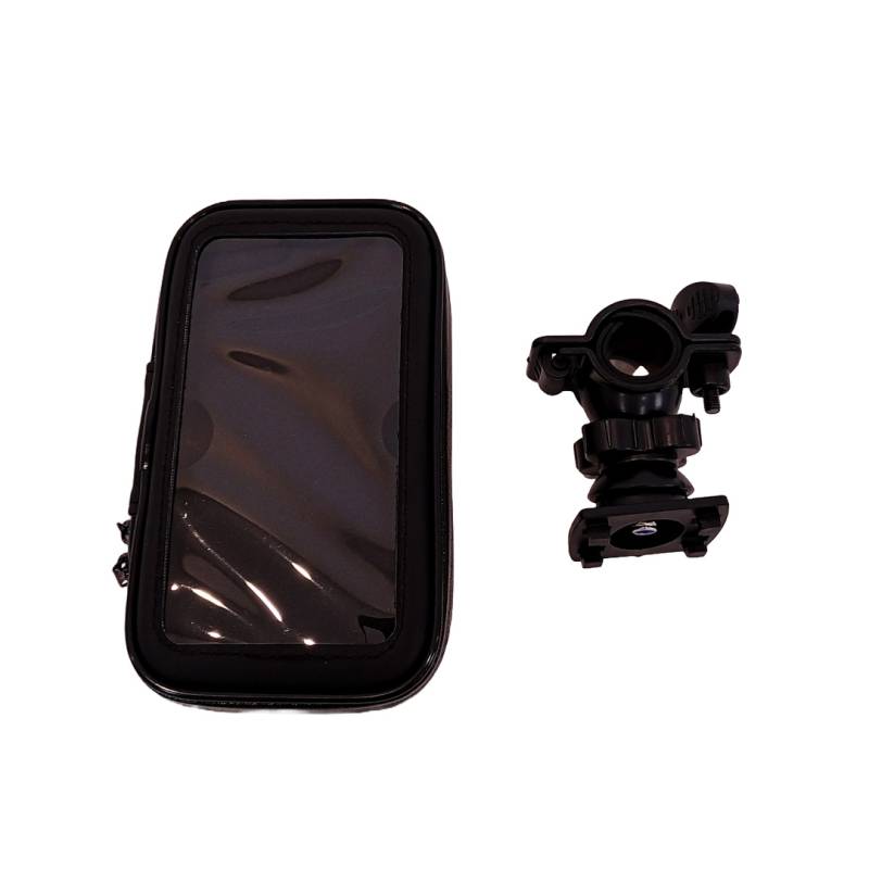 KB-SOP-021 ACCESORIO PARA CELULAR SOPORTE DE CELULAR PARA BICICLETAS Y MOTOS SCOOTER CON CIERRE Y SCREEN PROTECTOR,  ENGANCHE A MANUBRIO Y ROTACION 360 GRADOS 4