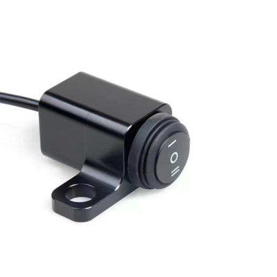 KB-TOM013 INTERRUPTOR UNIVERSAL TECLA ON / OFF 2 POSICIONES PARA MANUBRIO DE MOTO 12V