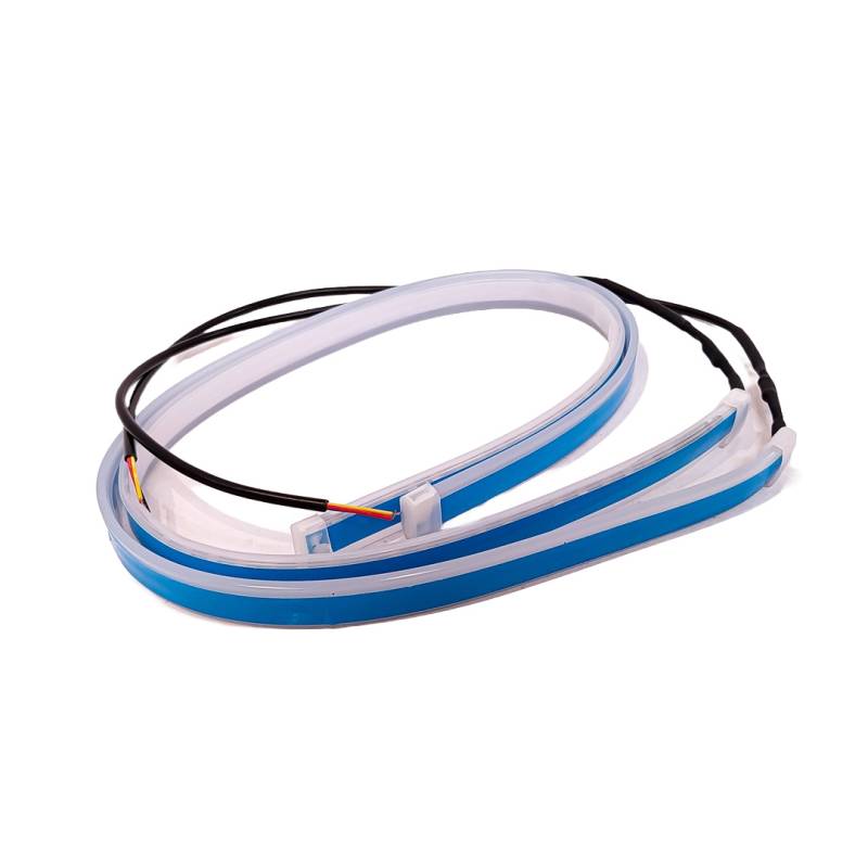 DRLFLEXROJ30 JUEGO DE TIRAS DE LED DRL JUEGO (2 UNIDADES) DE TIRAS DE LED DRL / DRL FLEXIBLE ROJA (BALIZA INTERMITENTE) 30CM