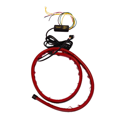 STOP-32LED90CM TIRA DE LED DRL TIRA DE LED AUTOADHESIVA DE GOMA DRL ROJA PARA STOP Y MARCHA ATRÁS TRASERA 90 CM