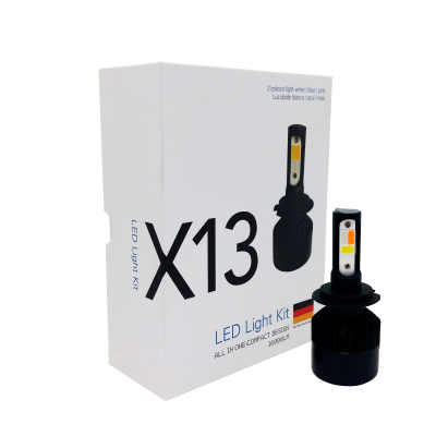 X13-H13 OFF ROAD KIT DE LED X13 - 3 COLORES H13 3 COLORES: BLANCO / AZUL / ROSA 32000LM CHIP COB 12V / 24V