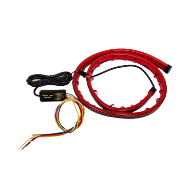 STOP-32LED100C TIRA DE LED DRL TIRA DE LED AUTOADHESIVA DE GOMA DRL ROJA PARA STOP Y MARCHA ATRÁS TRASERA 100 CM