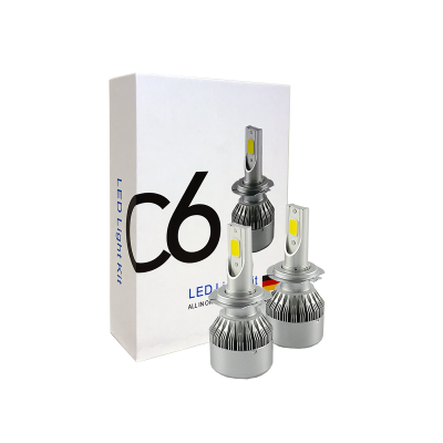 C6-H27 OFF ROAD KIT DE LED C6 H27 6 GEN 16000LM CHIP COB 12V / 24V CON COOLER