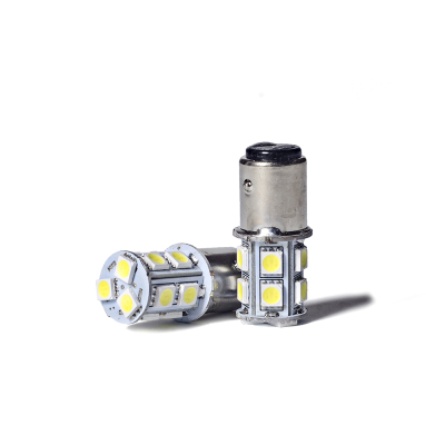 13499BLA13 LEDS SMD 1034 - 1157 - P21/5W 2 POLOS (DESPAREJA) 13 LED 5050 SMD - BLANCO 24V