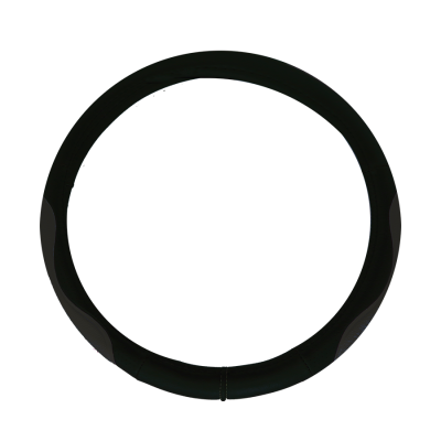 CV066 CUBRE VOLANTE MODELO INDIANAPOLIS 500 CUERO SINTENTICO NEGRO / NEGRO 38*8.2CM 25 UNIDADES POR CAJA