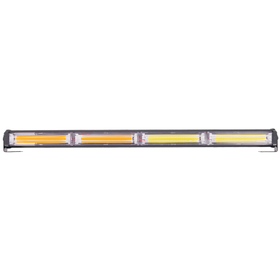 ETI54BAR OFF ROAD BARRA LED COB DUAL 12-36V BLANCA Y AMBAR 4 BLOQUES COB 60W FLASH 10 FUNCIONES 600X40X45MM  INCLUYE TOMA A 12V CON INTERRUPTOR ON / OFF Y MANEJ