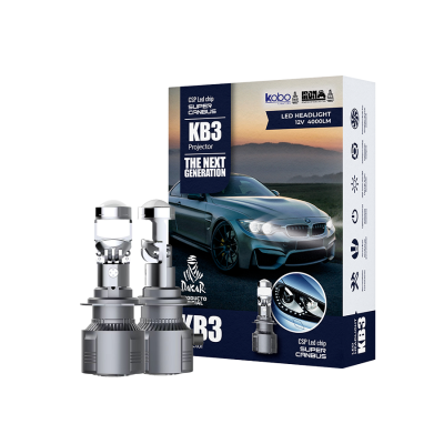 KB3-H7 OFF ROAD KIT DE LED PROYECTOR MINI LUPA H7 CHIP CSP SUPER CANBUS CON LUPA - 40000 LUX REALES