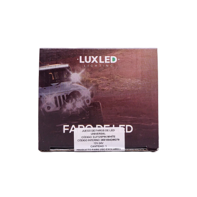 DJ712SPINWHIT OFF ROAD FARO DE LED UNIVERSAL LUZ LED BLANCA ESTABLE CON FUNCION FLASH Y OJO DE ANGEL BLANCO 9V-36V 1 LED - 40 WATTS  MEDIDAS 58*60*100 (mm)