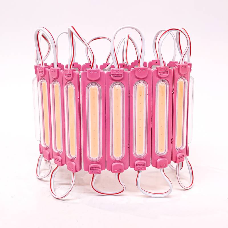 RICO12PINMAX MODULO LED COB PLACA LED COB AUTOADHESIVO 12V COLOR ROSA 8,5CM X 2CM 0
