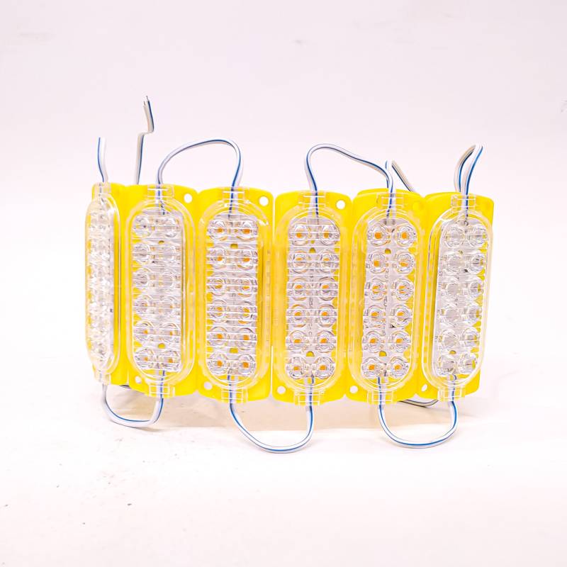 KD1390024YEW MODULO LED SMD 12 LED SMD AUTOADHESIVO 24V COLOR AMBAR 10CM X 3CM