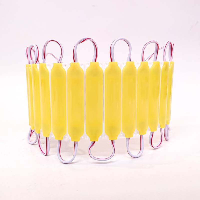 KD1390312YEW MODULO LED COB PLACA LED COB FUME AUTOADHESIVO 12V COLOR AMBAR 7CM X 1,5CM