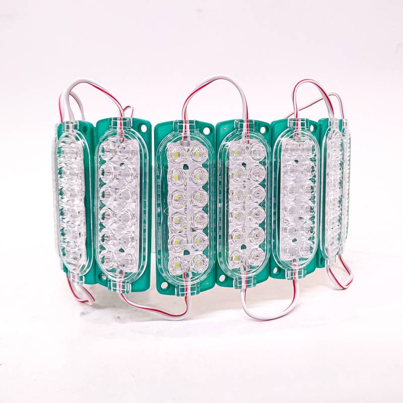 KD1390012VER MODULO LED SMD 12 LED SMD AUTOADHESIVO 12V COLOR VERDE 10CM X 3CM 0