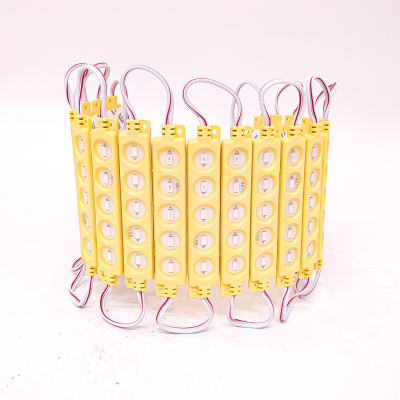 KD1390212YEW MODULO LED COB 5 LED COB CIRCULAR AUTOADHESIVO 12V COLOR AMBAR 7CM X 1,5CM