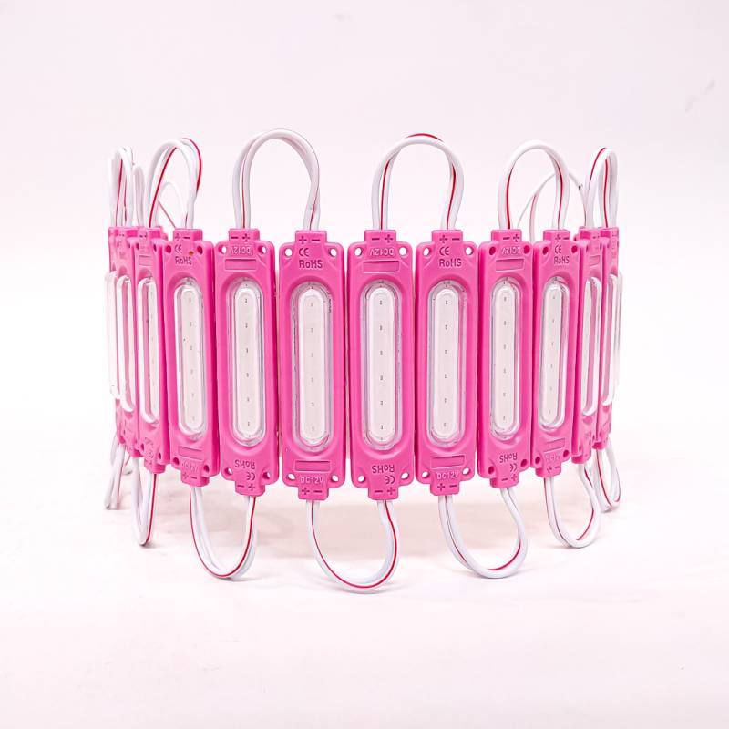 KD1390412PURP MODULO LED COB 3 LED COB CIRCULAR FUME AUTOADHESIVO 12V COLOR VIOLETA 7CM X 1,5CM