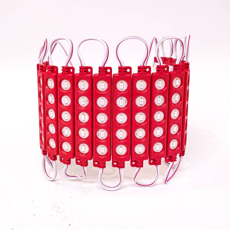 KD1390212RED MODULO LED COB 5 LED COB CIRCULAR AUTOADHESIVO 12V COLOR ROJO 7CM X 1,5CM  0