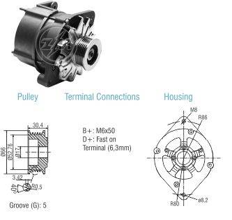 9010101 Alternador Chevrolet Blazer/ S10/ Vectra 70 Amp 14 Volt