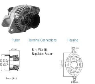 9010604 Alternador Volvo 80 Amp 28 Volt